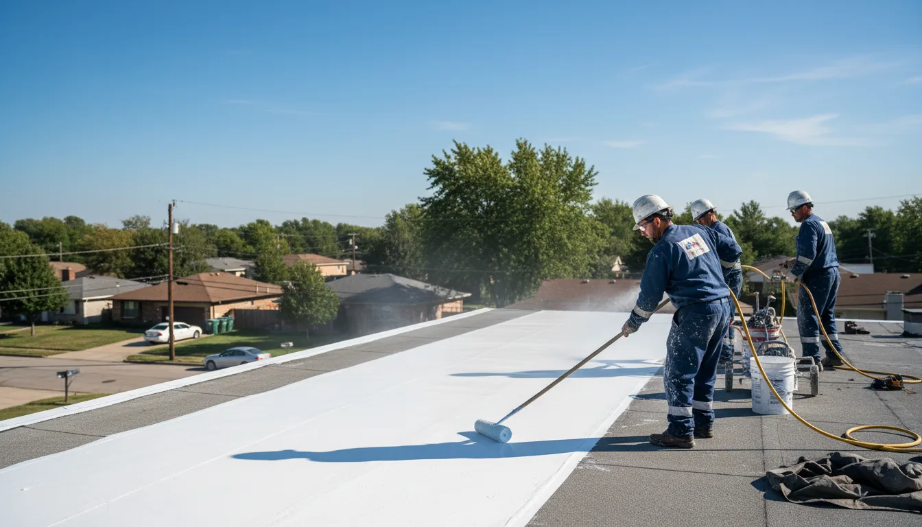 Commercial roof coating in Southington, OH near me